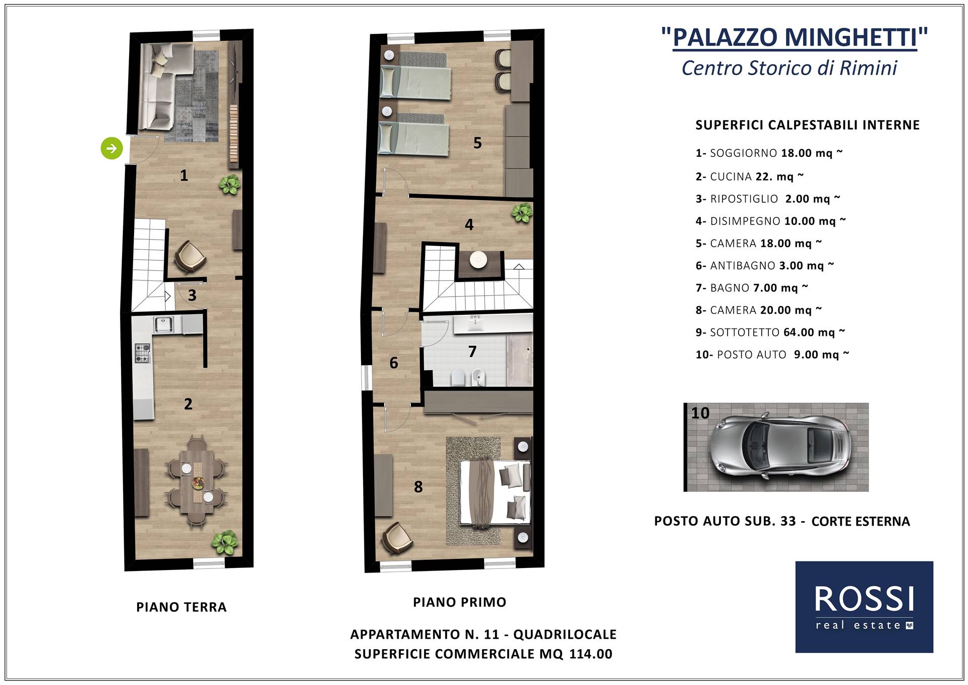 Centro Storico di Rimini si Cedono Appartamenti di Varie Metrature con Posto Auto Esclusivo